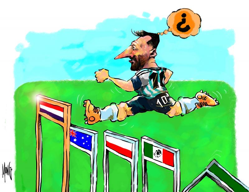 ArgentinaPaíses Bajos...Choque de trenes Cartoon Movement